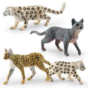 Simulated Wild Animal Leopard Snow Leopard Toy Model - Picture 1 of 12