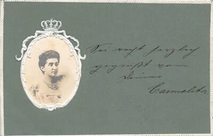 Italy Royalty 1901 Queen Elena of Montenegro vintage postcard - Picture 1 of 2