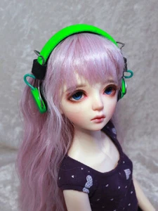 Auriculares BJD Dollfie Soundplay escala 1/4 1/6 SD 7 días verde neón MSD - Imagen 1 de 3