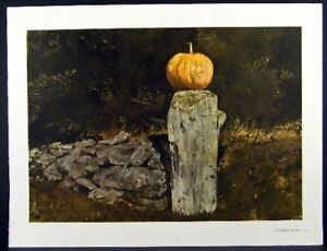 Andrew Wyeth Gravure Print GEORGE'S PLACE & CHAMBERED NAUTILUS, The Farm
