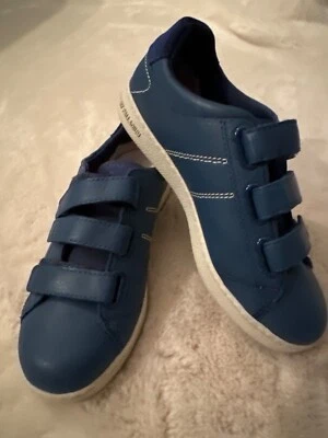 pldm by palladium talla 34 EE. UU. talla 3,5 o 4 (juventud) zapatos de cuero nuevos AZUL valcro Foto 1 de 4