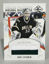 2012-13 Panini Limited Crease Cleaners Kari Lehtonen #CC-KL Patch Very Good /25