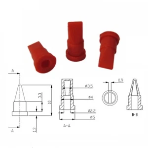 10 Pieces 5 x 2.2 x 10mm Silicone Duckbill Valve Sealing One-way Check Valve - Picture 1 of 12