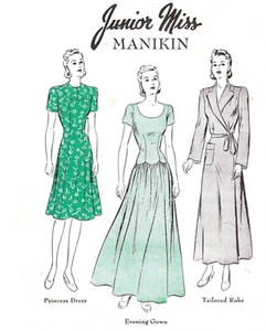 Drei Butterick Junior Miss Manikin Schnittmuster Set 3 Kopien - Bild 1 von 1