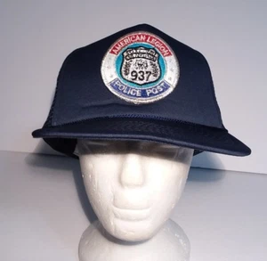 American Legion Police Post Philadelphia 937 Hat Cap Blue Adjustable Snapback - Picture 1 of 12