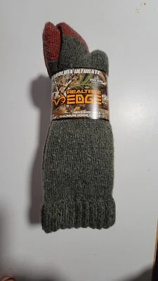 RealTree Edge Men's Carolina Ultimate Wool Blend Socks Men's Shoe 9-13 NEW 2pair - Image 1 of 3