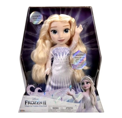 Disney Frozen 2 Magic In Motion Reina Elsa Característica Muñeca Canta Show Yourself Nuevo Foto 1 de 2