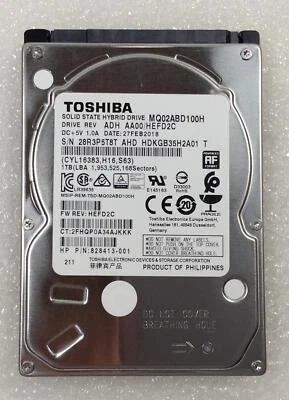 HP SPT AIO 854322-012 1TB SSHD Hybrid 2.5" 9.5mm 5400rpm HDD Genuine Original - Image 1 of 4