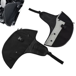 Front Soft Lowers Chaps Engine Guard Cover Leg Warmer Fit For Harley Sportster - Picture 1 of 8