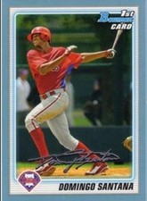 2010 Bowman Prospects Blue #BP40 Domingo Santana Phillies NM-MT /520 
