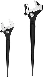 2PCs Adjustable Spud Wrench Set, 12 inch Spud Wrench,16 inch Reversible - Imagen 1 de 6