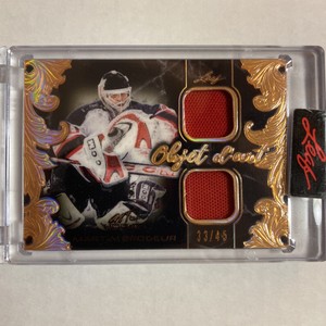 2023 In The Game Used Objet D’ Art Martin Brodeur Dual Patch 33/45 B2