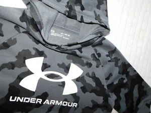 UNDER ARMOUR 2020 ― Youth YXL ― Loose Gray/Black Camo Hoodie Sweatshirt #BX47 XL - Picture 1 of 5
