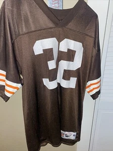 Jersey Cleveland Browns Jim Brown de colección Reebok NFL Classic XL/TG NFL Throwback - Imagen 1 de 6