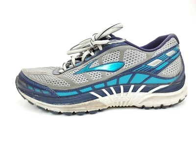 Brooks Womens Dyad 8 Gray Blue Running Shoes Lace Up Size 7 - Image 1 of 4