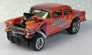 Hot Wheels Custom '55 Chevy Bel-Air Gasser , Real Riders, Gasser Gang - Picture 1 of 9