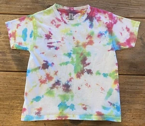 TIE-DYED T-Shirt~YOUTH Size XS~Home-Made GILDAN Tee S/S 100% Cotton Pre-Owned - Picture 1 of 5