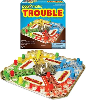 Pop-O-Matic Trouble Board Game - Family Game Night Kids Adults Original Classic - Image 1 of 4