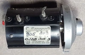Amphenol Model 205 Potentiometer 20K ohm, 3% - Picture 1 of 5
