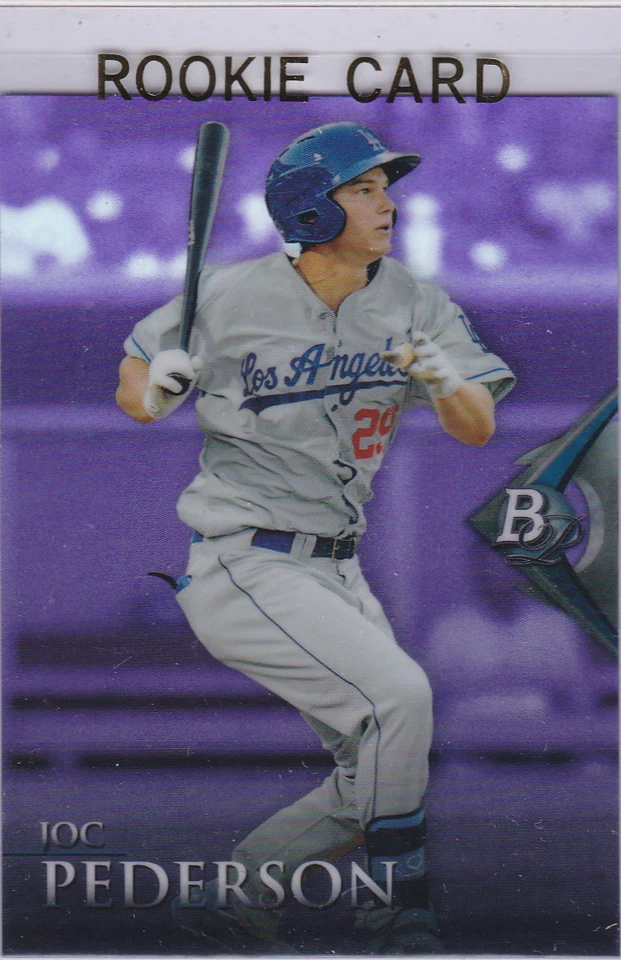 JOC PEDERSON Bowman Platinum RARE PURPLE REFRACTOR ROOKIE CARD Dodgers 2014 RC! - Image 1 of 2