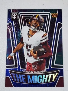 Jayden Daniels 2024 Totally Certified The Mighty Mirror Blue Parallel 039/199 RC - Picture 1 of 2