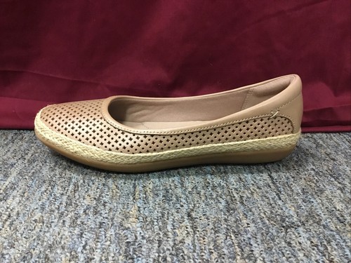 Nuove scarpe basse donna Clarks Danelly Adira sabbia in pelle 26124740 larghe 9 5