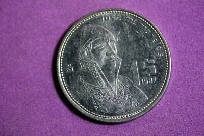 ENCONTRO IMOBILIÁRIO 1987 - México 1 peso Jose Morelos y Pavon!!  #J27890 - Imagem 1 de 2