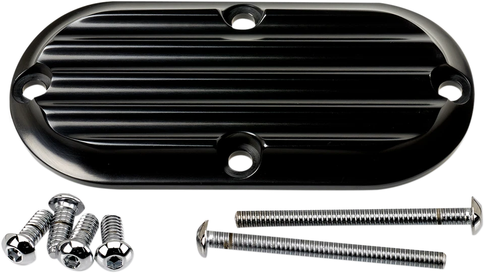 Cubierta de inspección JOKER MACHINE 06-95-1 - negra - con aletas 70-80 Electra Glide FL Foto 1 de 1