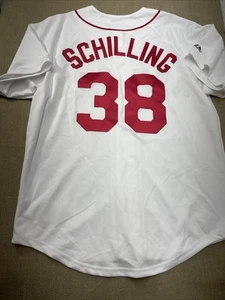 Majestic Curt Schilling Boston Red Sox Home Jersey MLB Béisbol Talla L Adulto - Imagen 1 de 8