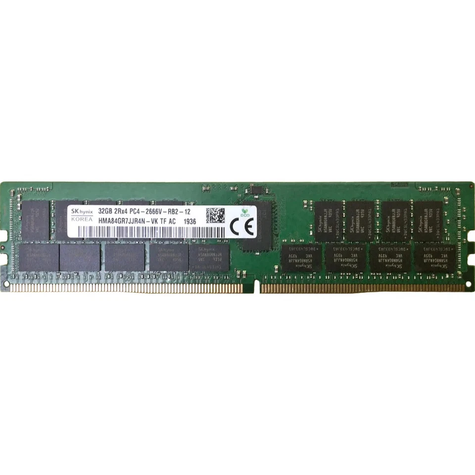 Hynix HMA84GR7JJR4N-VK 32GB PC4-21300V-R 2RX4 DDR4-2666MHz ECC REG RAM - Immagine 1 di 1