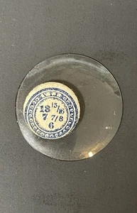 13-15/16 :6 Ligne NOS Glas Taschenuhr Kristall - Bild 1 von 2