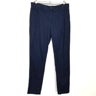 Lacoste Men Chino Pants Sz 32 Navy Slim Fit Cotton Classic City - Image 1 of 4