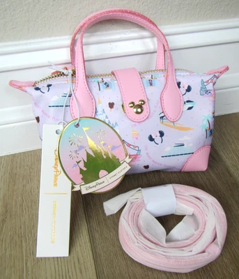 NEW DISNEY STONEY CLOVER LANE EXCLUSIVE PINK PURSE MINI BAG MAGIC KINGDOM PARK - Bild 1 von 4