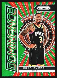 Bradley Beal 2023-24 Panini Prizm Green Prizm Dominance Phoenix Suns Card No.12 - Bild 1 von 2