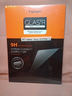 Protetor de tela de vidro para Asus Zen livro flip 14 polegadas por Spigen novo - Imagem 1 de 4
