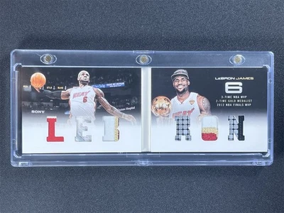23/25 JSY# 1/1 2012-13 Panini Preferred LeBron James #1 Booklet Finals MVP Patch - Image 1 of 2