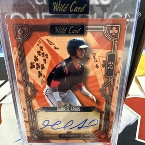 2023 Wild Card Auto Mania Gabriel Arias Orange Auto /5 - Picture 1 of 2