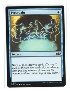 MTG - Preordain - Normal - Commander: Tarkir Dragonstorm TDC - NM - Picture 1 of 2