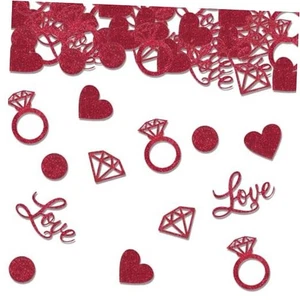 Hying 200 Teile Valentinstag Konfetti Deko für Tisch, Stil 3: rot - Bild 1 von 6