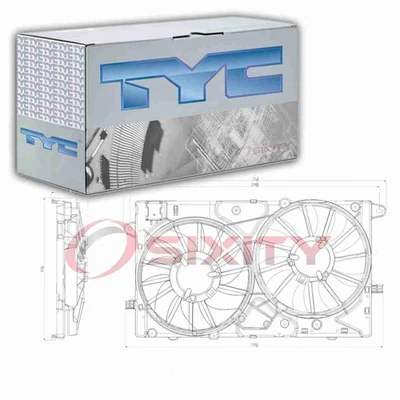 Conjunto de ventilador condensador y radiador doble TYC para Chevrolet Impala XD 2014-2020 Foto 1 de 4