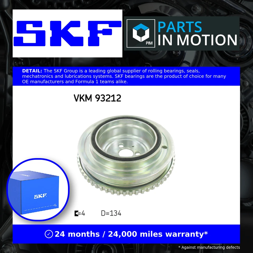 Polea del cigüeñal para Fiat 500 312 1.2 1.4 2007 con correa SKF 55181230 55189263 Foto 1 de 4