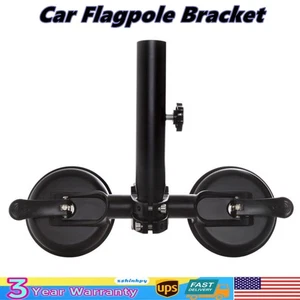 Heavy Duty Flagpole Holder Double Suction Cup for Jeep Truck Car Trailer Brackek - Bild 1 von 8