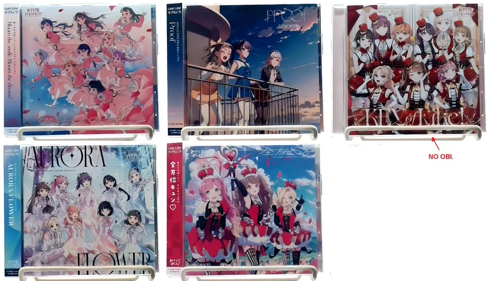 Love Live Hasu no sora Jogakuin School Idol Club CD single 5 SET Hasunosora - Image 1 of 4