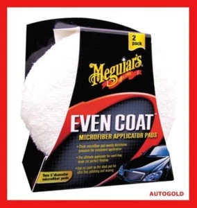MEGUIARS Coppia Applicatori Even Coat Spugna Microfibra Professionale per Cera - Imagen 1 de 1
