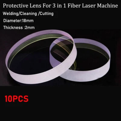 CNCZONE 10pcs D18*2mm Protective Lens For Fiber Laser Welding Machine