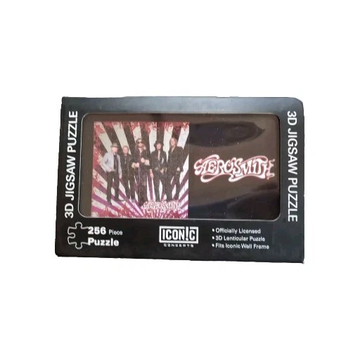 Aerosmith Band Shot 3D Lenticular Jigsaw Puzzle 265 Pieces Iconic Concepts NEW - Image 1 of 1