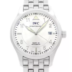 IWC Spitfire Mark XV IW325314 Datum Silber Edelstahl Herren Automatik - Bild 1 von 5