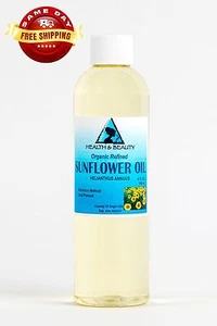 SUNFLOWER OIL REFINED ORGANIC CARRIER COLD PRESSED PURE 4 OZ - Picture 1 of 12