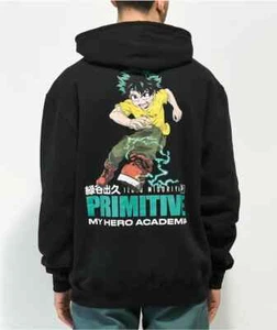 Suéter con capucha Primitive X My Hero Academia Full Howl Collab negro - Imagen 1 de 4
