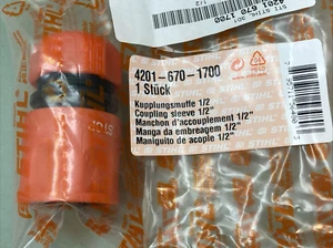 NEW GENUINE STIHL 4201-670-1700 Coupling sleeve 1/2" - Picture 1 of 1